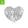 Yinziyun Original Dia das Mães Pulseira DIY Contas Soltas Amor Materno Quente Mãe-Filho Contas de Cobre Acessórios