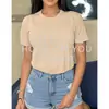 Camisetas lisas de color puro para exportación europea y americana, Camisetas con pedido mínimo de una pieza, Camisetas con cualquier texto y diseño, Exportación directa transfronteriza