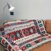 Manta de Sofá Estilo Boêmio, Capa de Sofá, Manta Estilo Camping, Manta de Linha Multifuncional, Manta de Linha Estilo Étnico Estilo Camping