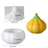 Tarro de almacenamiento de calabaza ins molde de silicona diy con tapa recipiente para velas perfumadas de calabaza halloween almacenamiento molde de yeso