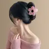 Flor Azul~ Pinza Floral Versátil para el Cabello, Pinza de Tiburón de Alta Gama para Mujer, Fabricante de Moño Medio para la Parte Posterior de la Cabeza