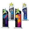 Nuevo Trofeo de Cristal Medalla de Gama Alta Colorida Metal Resina Premios de Empresa Competencia de Personal Honor Empresa Reunión Anual