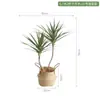 Madera del Milenio Planta Verde Artificial Lujosa Elegante Accesible Sala de Estar Interior Grande Árbol de Sangre de Dragón Planta de Flores Artificiales Maceta Adornos de Pie
