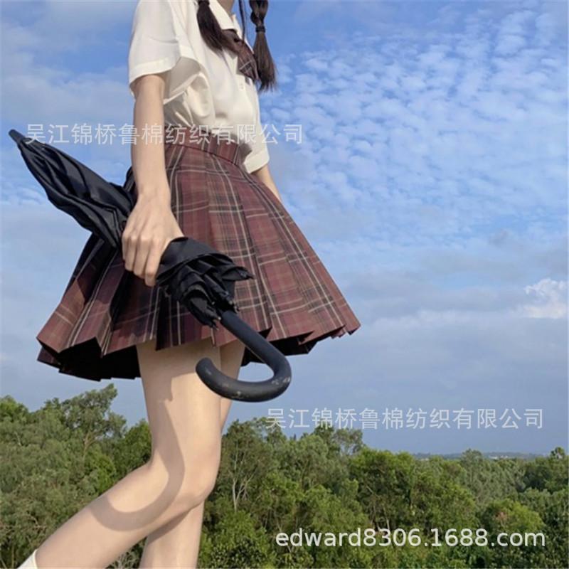 色织格子半身裙JK制服女裙子52.JPG