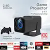 Projetor de Mini Jogos Transfronteiriço Hy320 Android HD 4K Console de Jogos Retrô F600 Projetor Doméstico