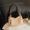Bolsa de Mão Fosca para Axila, Bolsa Saco Versátil de Alta Qualidade, Bolsa de Ombro Casual com Padrão de Losango para o Dia a Dia das Mulheres, Comércio Exterior Transfronteiriço
