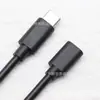 Adaptador hembra microUSB de 5 pines, cable de datos y carga macho tipo C, cable de carga USB