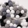 Poliéster Color Alta Elasticidad Pompon Bola de Felpa Pequeña Niños de Jardín de Infancia DIY Decoración Hecha a Mano Material Accesorios Pompon Pequeño