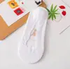 Calcetines Invisibles Delicados de Encaje Calcetines Tipo Barco Ola Verano Nuevos Calcetines Cortos para Mujer Boca Baja para Mujer Antideslizantes Cómodos Sin Talón