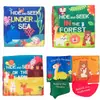Libros para Niños Bebé Estéreo Libro de Tela con Cola de Tela Bebé No Puede Romper Libro de Tela Silencioso Libro de Tela con Cola de Animal Fabricante