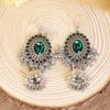 Aretes de Borla de Campana de Estilo Étnico Bohemio Pendientes de Moda de Lujo Ligero de Alta Gama Colgante Elegante Aretes Retro Europeos y Americanos para Mujer