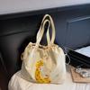 Bolsa Tote de Estilo Perezoso de Gran Capacidad para Mujer 2026 Nueva Linda Caricatura Bolso de Hombro para Viaje Bolso de Mano Versátil Ligero