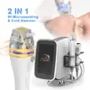 Dispositivo de beleza RF com microcristais de ouro e alças de compressa fria dupla, popular no comércio exterior
