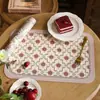 Mantel Individual de Cuero de Lujo Retro con un Toque de Alta Gama, Impermeable y a Prueba de Aceite, Mantel Estilo Occidental Sin Lavado, Base para Tazón Resistente al Calor, Estilo Ins