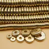 Espaciador de Latón 4-12mm Cuentas Redondeadas Junta de Cobre Puro Cuentas Cuentas Accesorios para Joyería DIY Cuentas