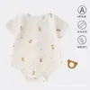 Mameluco para Bebé, Mameluco Triangular de Manga Corta Sin Costuras de Algodón Puro Clase A para Bebés, Adecuado para Ambientes con Aire Acondicionado en Verano, Algodón Puro Clase A