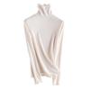 Nova Lã Acrílica Aquecedora de Seda de Amoreira Forrada com Lã Nervurada Nutritiva para a Pele Roupa Íntima Térmica Multicolorida Camiseta Base Feminina Roupa Quente