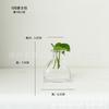 Florero de Vid Transparente Pequeño Boca Estrecha Arreglo Floral Flores Secas Aromaterapia Escritorio Sala de Estar Decoración Hogar Nórdico Florero de Vid