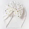 Sombreros Europeos y Americanos Nuevos Transfronterizos para Niños Color Sólido Lazo Sombreros de Punto para Bebé Sombreros de Verano Transpirables para Bebé