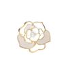 Nova Coreia do Sul high-end liga broche de diamante viajante personalidade pérola broche terno decoração presente de Natal