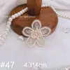 60 Tipos de Flores y Mariposas Bordadas en Beige Materiales Decorativos, Adornos para Ropa, Accesorios de Bordado, Arte Textil, Accesorios Textiles para el Hogar