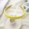 Faixa de Cabeça de Esponja Fina Colorida Doce Tendência para Lavar o Rosto, Faixa de Cabelo Lisa para Mulheres, Acessório de Cabelo de Verão para Sair