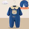 Ropa para Gatear de Bebé, Traje de Gateo para Bebé de Exterior, Ropa de una Pieza, Bata de Algodón Puro para Niños de Exterior, Anti-Suciedad, Cuerpo Completo, Primavera y Otoño