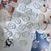 Atacado Pingente de Flor Tridimensional Esmaltado 13X18mm Pingente de Sorte Tridimensional Dupla Face Materiais para Pulseira Colar com Contas Feito à Mão DIY