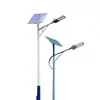 Lámpara solar de calle LED impermeable de 6 m con un solo/doble brazo, iluminación vial de alta potencia, caso de proyecto municipal
