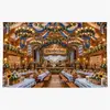 Telón de fondo nuevo y popular para Oktoberfest transfronterizo, diseño de jarra de cerveza impreso en alta definición, telón de fondo festivo para decoración de fiestas, tela colgante