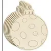 Decoración de Árbol de Navidad Transfronteriza Artesanías de Virutas de Madera Colgantes Navideños DIY Fiesta en Casa Etiquetas Navideñas de Madera