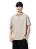 Ropa para Hombre Fengshe / Camisa Polo Estilo Americano de Manga Corta para Hombre Camiseta de Manga Corta para Hombre Corte Holgado Cuello Campana Camiseta de Verano Media Manga