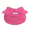 Bufanda de punto para la cabeza de color liso con orejas de conejo anudadas, accesorio para el cabello transpirable que absorbe el sudor, bufanda de punto para mujer, estilo coreano, venta al por mayor transfronteriza de Yiwu, cuidadosamente seleccionado