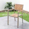 Juego de Mesa y Sillas de Exterior con Sombrilla Patio Balcón al Aire Libre Terraza Ratán Tejido Exterior Impermeable Estilo Ocio Madera Anticorrosión Mesa y Sillas