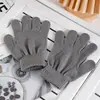 Ropa de Punto Cálida para Otoño e Invierno Guantes Mágicos de Color Puro Creativos Guantes para Estudiantes Medianos Venta Directa de Fábrica con Impresión de Logo