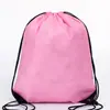 Bolsa de compras de poliéster de colores con cordón bolsa con cordón bolsa con cordón mochila deportiva mochila de viaje bolsa de almacenamiento