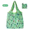 Bolsa de Tote de Compras Floral Grande de 190t en Stock de Gran Venta, Bolsa de Poliéster al por Mayor, Bolsa Plegable, Bolsa de Regalo Promocional