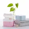 Jabonera portátil con tapa para dormitorio de estudiantes, baño, almacenamiento de viaje sencillo