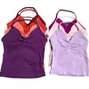Df Nuevo Conjunto de Chalecos Deportivos, Sujetadores de Cuello Halter, Pantalones Cortos Deportivos para Correr al Aire Libre