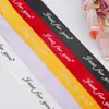 Cinta de Embalaje para Regalos al por Mayor, Cinta Decorativa para Pasteles de Repostería, Rollo de Cinta con Letras en Inglés, Cinta de Flores para Bodas