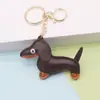 Llavero Colgante de Cuero para Mini Dachshund Pequeño en Stock, Colgante de Bolso de Perro de Cuero Estilo Ruth