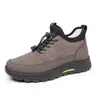 Tribu Yue Invierno Nuevo Zapatos para Caminar Botas de Nieve Cómodos Suela Suave No Cansan los Pies Zapatos Casuales Tipo Papá para Personas de Mediana Edad y Mayores Zapatos para Hombre