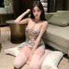Xianyi Lencería Sexy Puro Deseo Tentación Falda Bodycon Floral Apasionada No Hay Que Quitarse Sexy Coqueteo Divertida Uniforme Femenina Qqny
