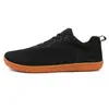 2025 Novos Sapatos Barefoot de Larga Forma Transfronteiriços Sapatos Esportivos de Solado Macio para Homens e Mulheres Sapatos Casuais Respiráveis de Fly-Knit Sapatos Impermeáveis para Caminhada