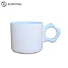 Venta Directa de Fábrica de Comercio Exterior Taza de Café Taza con Asa de Flor Personalizada Linda Taza de Desayuno Taza de Sopa