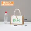 Bolsas de Lona Tipo Tote en Stock al por Mayor, Bolsos de Lino Sencillos y Ecológicos, Bolsas de Lona Impresas Promocionales