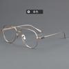 Montura de gafas para miopía de titanio puro ultraligera para hombre con luz azul antideslumbrante y grado ajustable. Montura de gafas Danyang al por mayor para mujer 5125