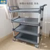 Carro de servicio para hotel, carrito pequeño para colocar platos, carro grande de plástico para entrega de alimentos, carrito de mano para restaurante, estante de almacenamiento multicapa