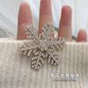 Horquilla de copo de nieve dulce de pedrería de lujo ligero para mujer, clip de pico de pato para flequillo lateral con perlas y cabello suelto, accesorios para el cabello de alta calidad al por mayor