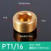 Plugue de Bronze Sextavado M5*0.84 Cobre Puro M8*1 M10 3/8 Polegada Métrico Universal